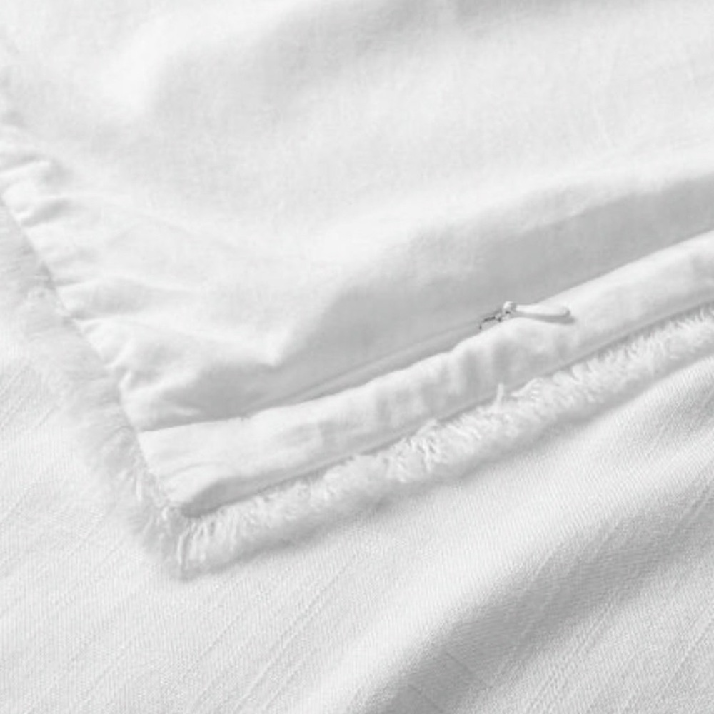 Heavyweight Linen Blend Duvet Cover Set - Casaluna Full/Queen - White - … - Picture 6 of 10